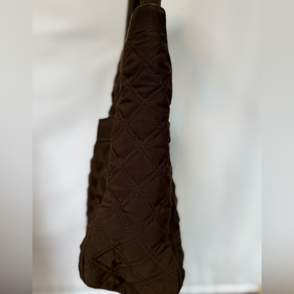 Vera Bradley Quilted Solid Brown Tote Bag/ Perfect size and rare solid color - Picture 2 of 8